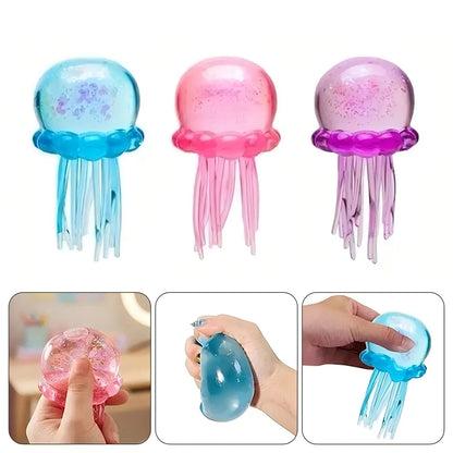 Trending Nee Doh Jellyfish & Soft Jelly Squeeze Stress Relief Fidget Toy, Sensory NeeDoh for Kids & Adults